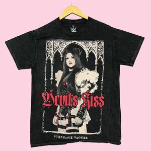 WWE Legends Stephanie Vaquer Devil's Kiss Mineral Wash Tee M
